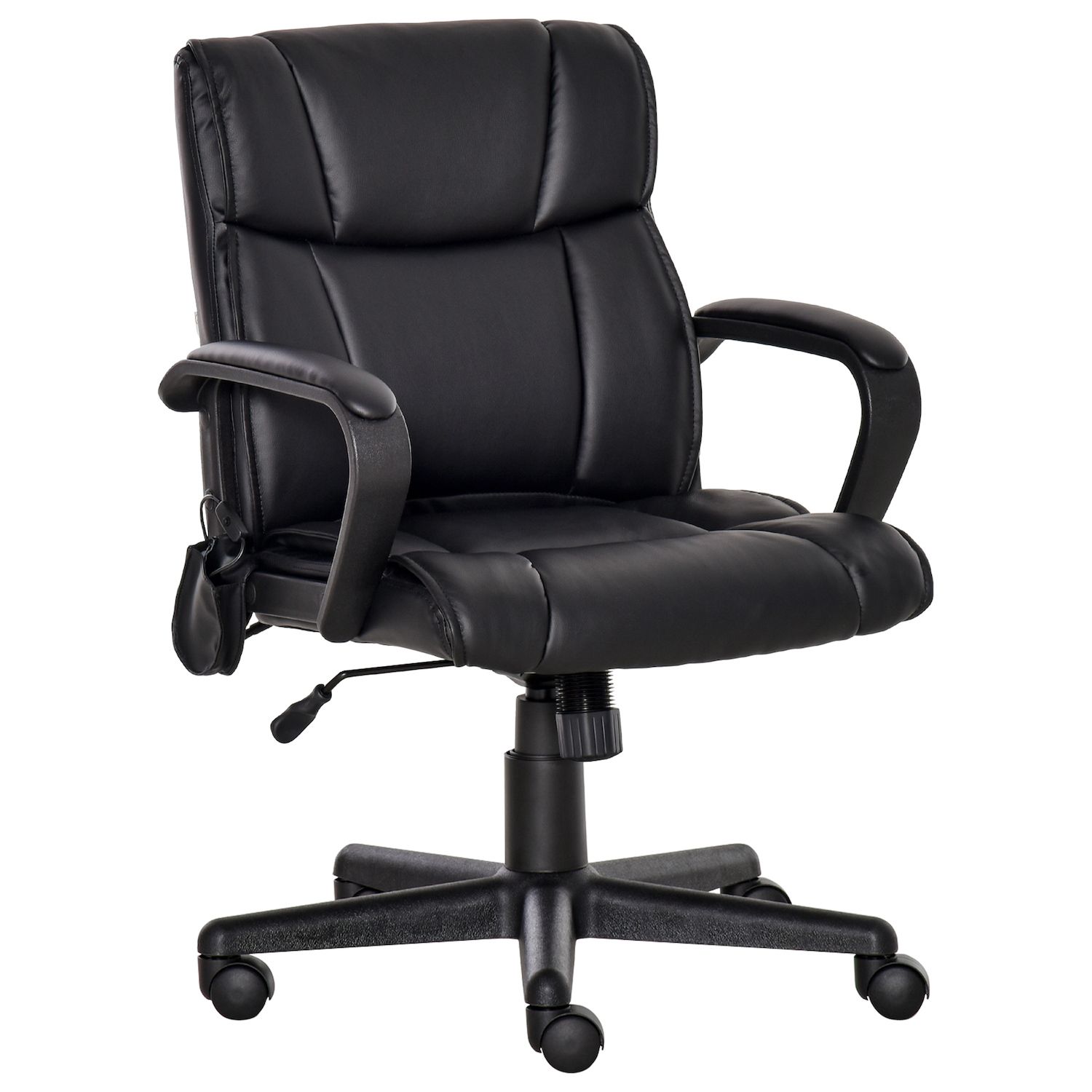 Vinsetto High Back Massage Office Desk Chair With 6-point Vibrating Pillow,  Computer Recliner Chair With Retractable Footrest, And Adjustable Lumbar  Support : Target