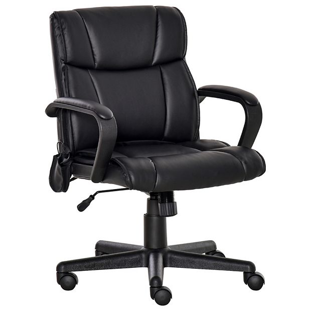 Vinsetto Mid Back Home Office Chair with 2 Point Lumbar Massage