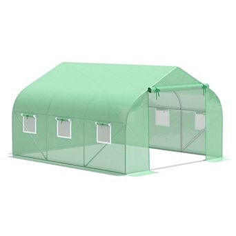 12' X 10' X 7' Greenhouse Large Walk-in Hot Green House Plant Gardening Green