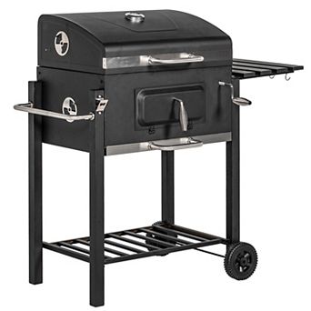 Outsunny Charcoal Bbq Grill, Outdoor Portable Cooker