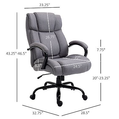 High Back Computer Office Chair Task Ergonomic Reclining Armchair 485lb Capacity