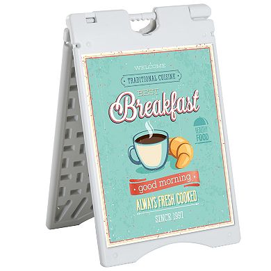 Vinsetto 22inch x 28" Folding A-Frame Sandwich Board Sidewalk Sign