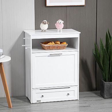 Pawhut Pet Feeder Station Storage Cabinet, Storage Container