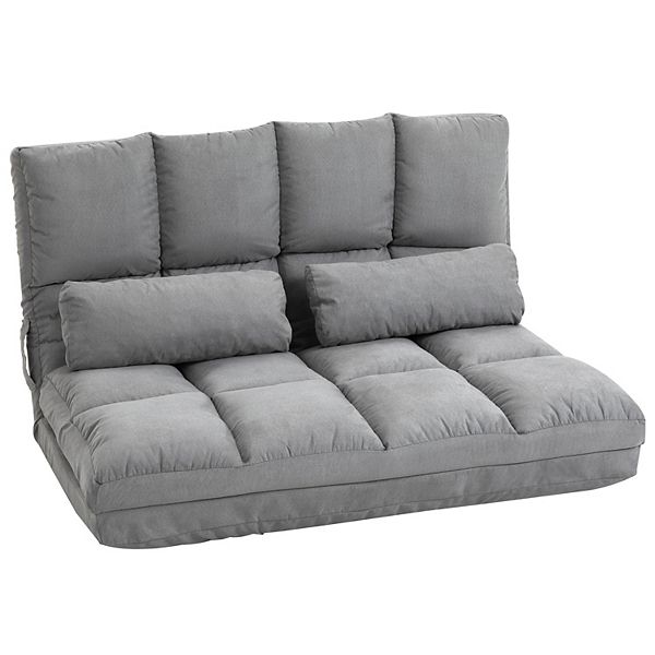Convertible Floor Sofa Chair Folding Upholstered Couch Bed