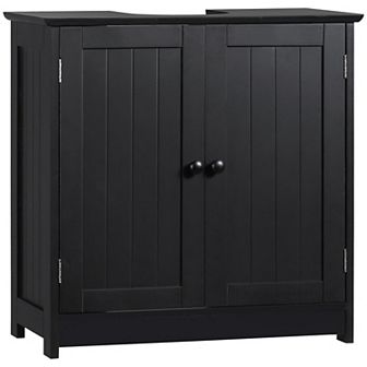 HOMCOM Under Sink Bathroom Cabinet with 2 Doors and Shelf