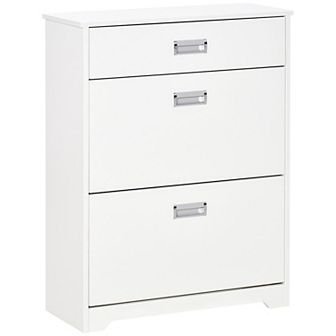 Hallway Shoe Storage Furniture With 3 Total Drawers And Adjustable Shelf