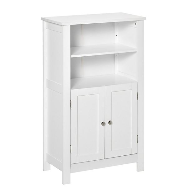 Freestanding Linen Closet - White