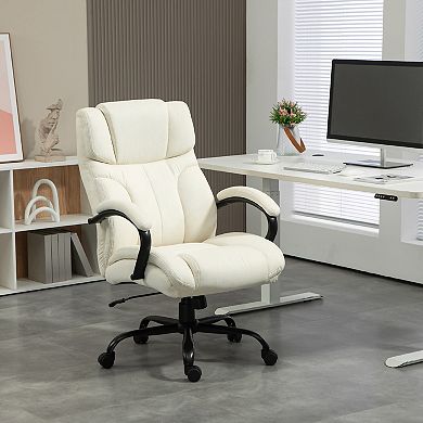 Vinsetto Big And Tall Office Chair, Fabric Executive Desk Chair