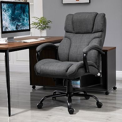 Vinsetto Big And Tall Office Chair, Fabric Executive Desk Chair