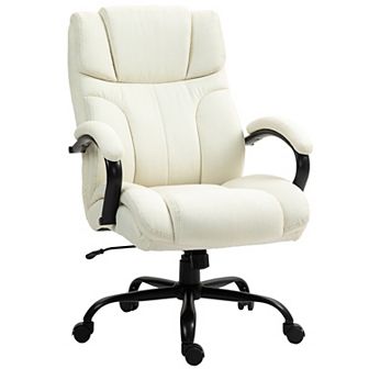 Vinsetto Big And Tall Office Chair, Fabric Executive Desk Chair