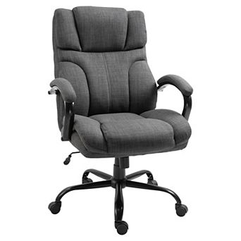 Vinsetto Big And Tall Office Chair, Fabric Executive Desk Chair