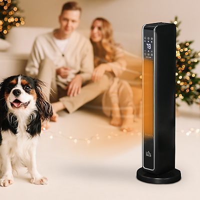 Portable Oscillating Ceramic Space Heater W/ Remote & Tip