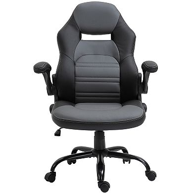 Ergonomic Racing Gamer Seat With Breathable Sponge Padded Seat And Armrest