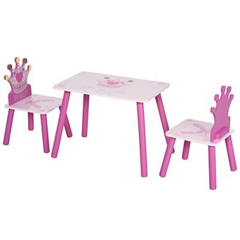 Qaba 3 pc Kids Table and Chair Set