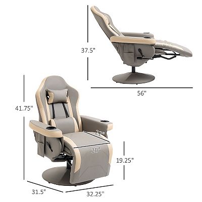 Massage Recliner Kohls Recliners Manual Recliner Armchair Pu Sofa