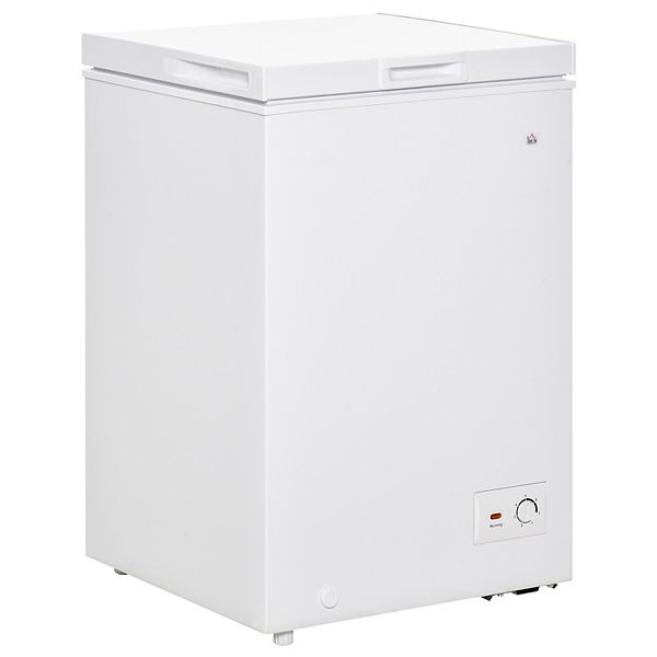 Compact Chest Freezer 3.5 Cu Ft W/ Removable Basket & 7 Temperature