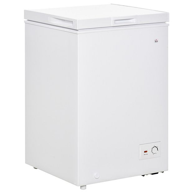 Compact Chest Freezer 3.5 Cu Ft W/ Removable Basket & 7