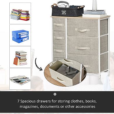 Seven Cube Craft Storaging Organizer With Large Tabletop And Easy Assembly