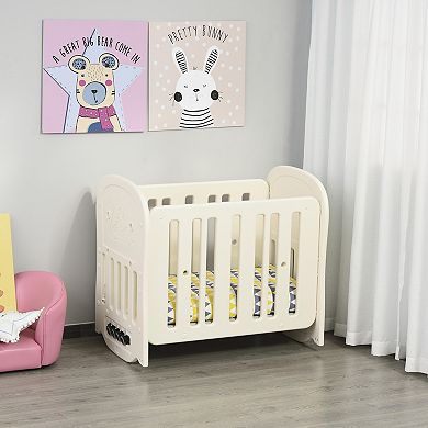 Kids Infant Soft Crib W/an Engineered Safe Design & Easy Universal Mobility