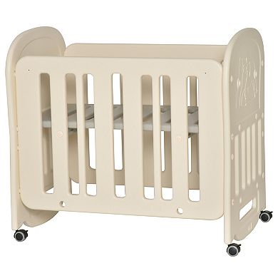Kids Infant Soft Crib W/an Engineered Safe Design & Easy Universal Mobility