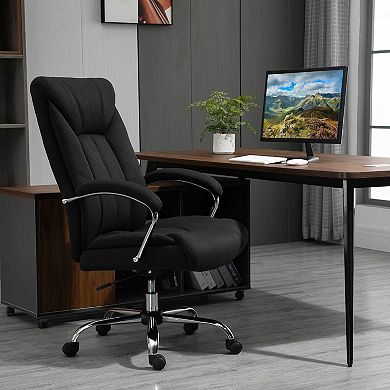 Vinsetto High Back Home Office Chair Computer Desk Chair with Lumbar Back Support and Adjustable Height Black