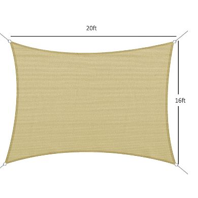 Sun Shade Sail Triangle Rectangle Square Outdoor Patio Canopy Uv Top Shelter