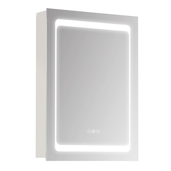 Bathroom Led Lighted Mirror, Wallmounted Medicine W/ 3 Storage