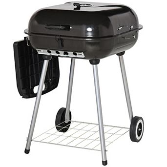 Outsunny 22 inch Portable BBQ Charcoal Steel Grill Camping Backyard Cooking