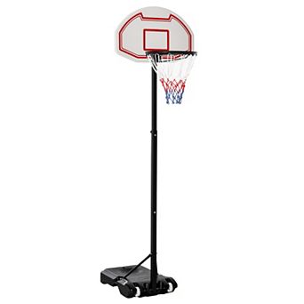 Soozier Durable Outdoor Rolling Basketball Hoop, Movable