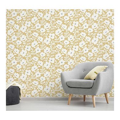 Brewster Home Fashions Bergman Scandi Flower Wallpaper