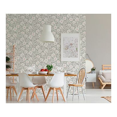 Brewster Home Fashions Bergman Scandi Flower Wallpaper