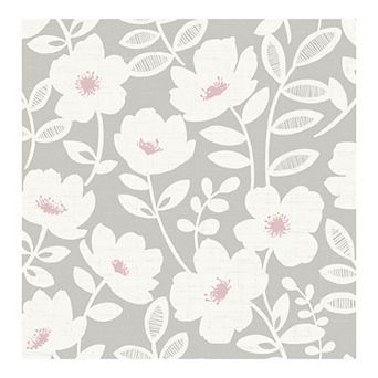 Brewster Home Fashions Bergman Scandi Flower Wallpaper