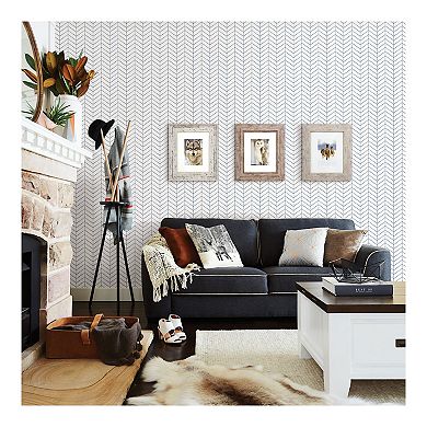 Brewster Home Fashions Bison Herringbone Wallpaper