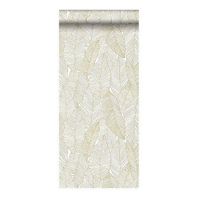 Brewster Home Fashions Canales Inked Leaves Wallpaper