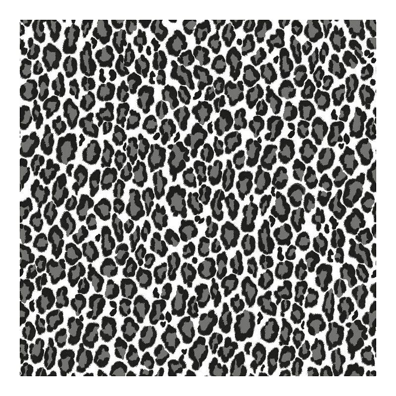 Brewster Home Fashions Cicely Leopard Skin Wallpaper, Black