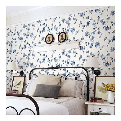 Brewster Home Fashions Cyrus Festive Floral Wallpaper