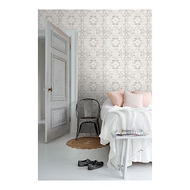 Brewster Home Fashions Desmond Distressed Medallion Wallpaper
