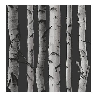Brewster Home Fashions Distinctive Birch Tree Wallpaper