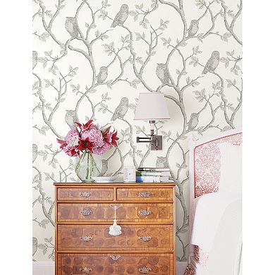 Brewster Home Fashions Enchanted Forest Owl & Tree Wallpaper