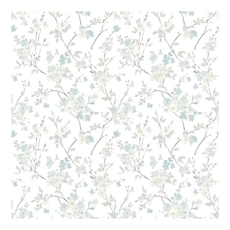 Brewster Home Fashions Glinda Floral Trail Wallpaper, Blue