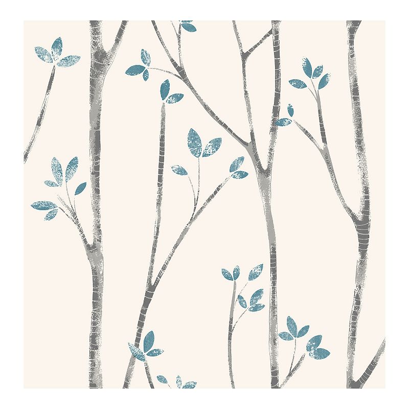 Brewster Home Fashions Ingrid Scandi Tree Wallpaper - 396" x 20.5" x 0.025"