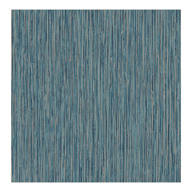 Brewster Home Fashions Kofi Faux Grasscloth Wallpaper, Blue