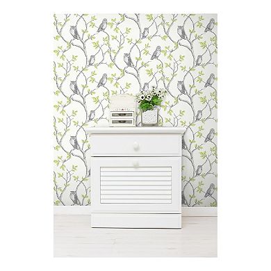 Brewster Home Fashions Linden Owl Wallpaper