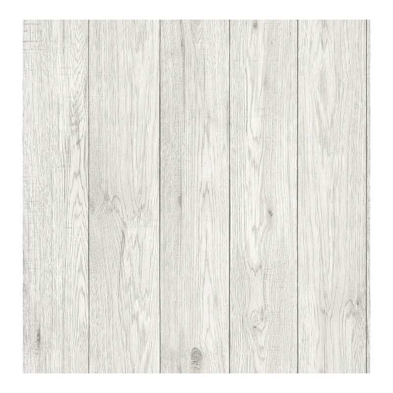 Brewster Home Fashions Mammoth Lumber Wood Wallpaper, White