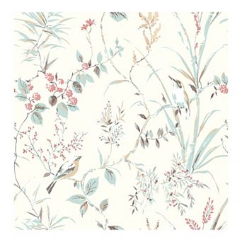 Brewster Home Fashions Mariko Botanical Wallpaper