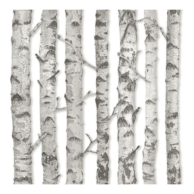 46919423 Brewster Home Fashions Merman Birch Tree Wallpaper sku 46919423
