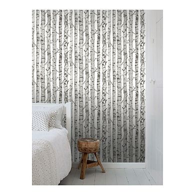 Brewster Home Fashions Merman Birch Tree Wallpaper