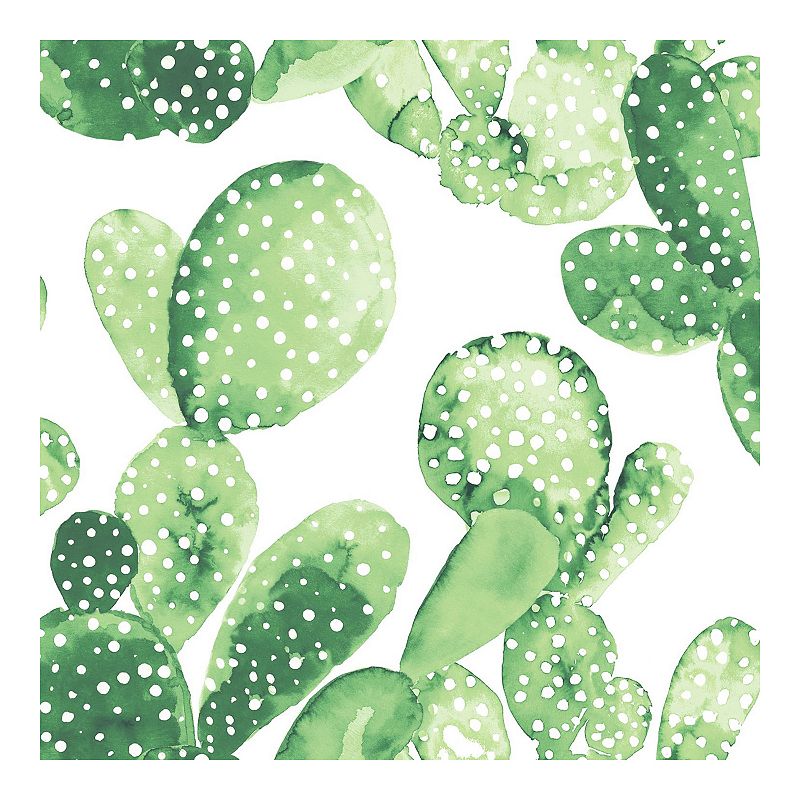 Brewster Home Fashions Mimi Cactus Wallpaper, Green