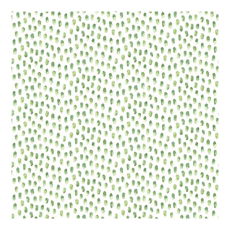 Brewster Home Fashions Sand Drips Painted Dots Wallpaper, Green