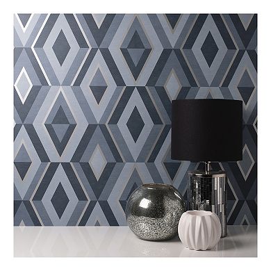 Brewster Home Fashions Shard Geometric Wallpaper